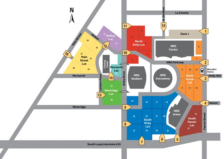 NRG Park Map | Texas Bodybuilding Contests