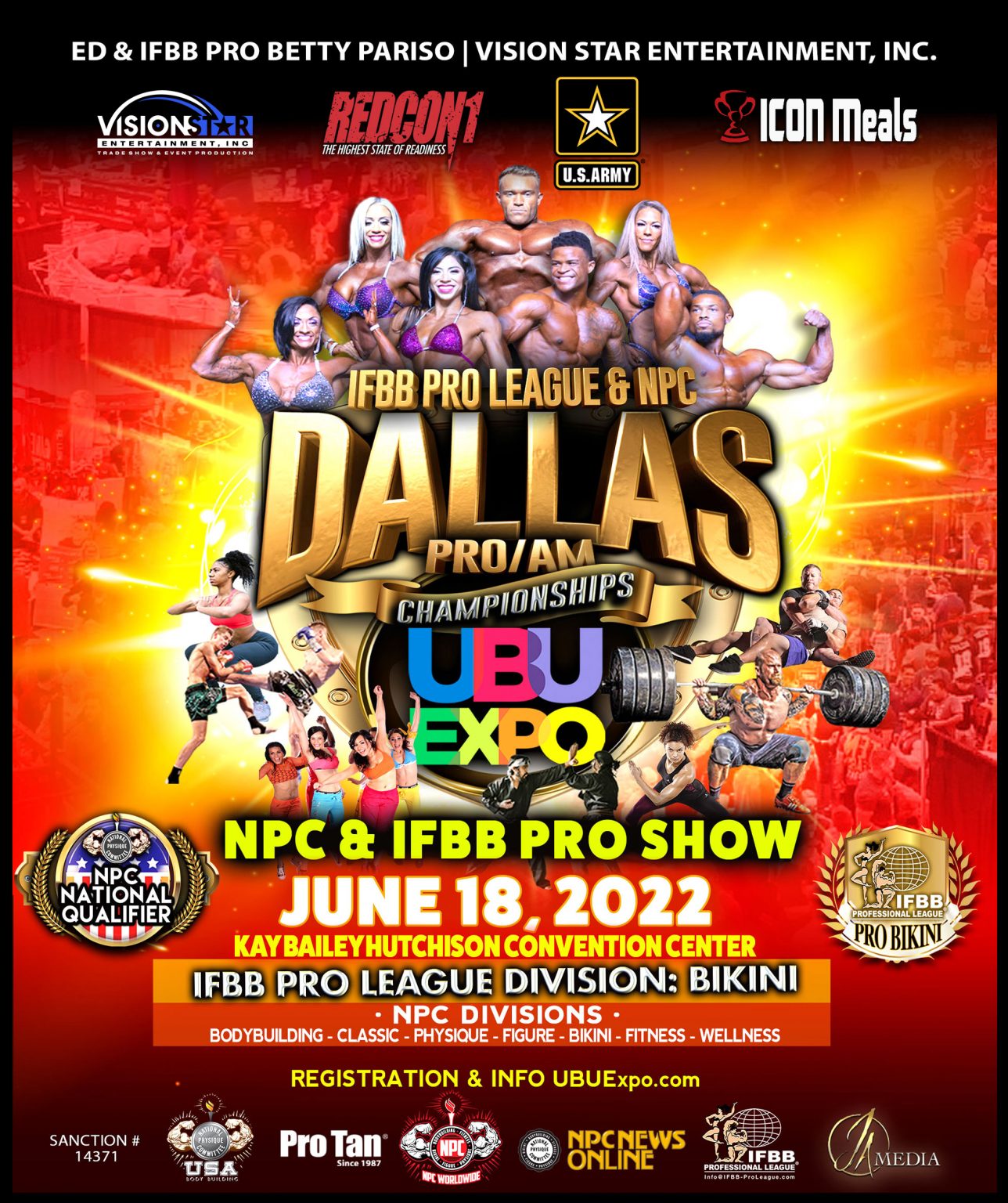 NPC & IFBB Dallas Pro/Am inside USA Fit Games Texas Bodybuilding Contests