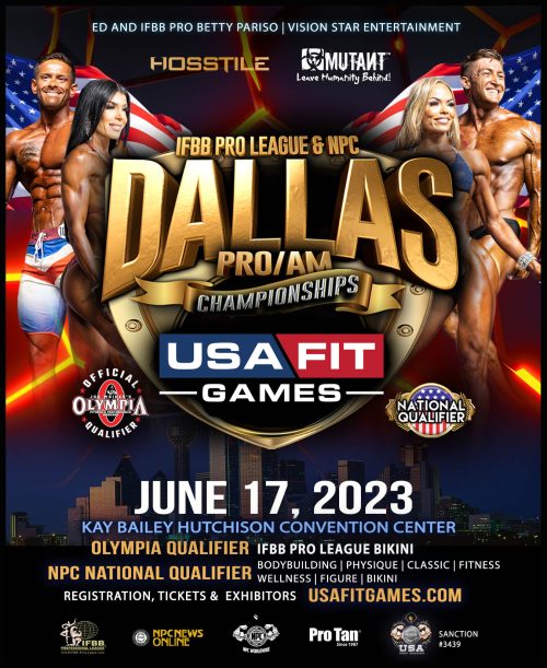 NPC & IFBB Dallas Pro/Am inside USA Fit Games | Texas Bodybuilding Contests